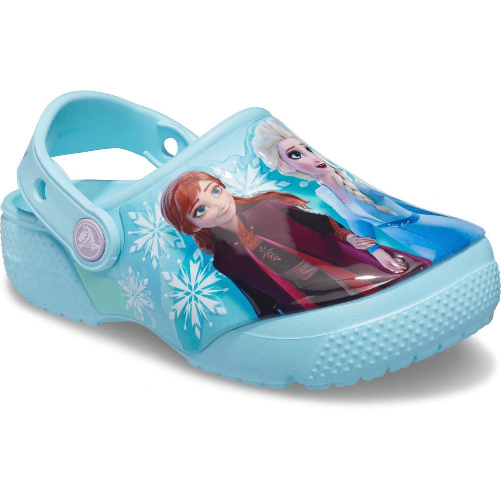 Turquoise Boys' Crocs Fun Lab Disney Frozen II Clogs | NZ 1427VRWD
